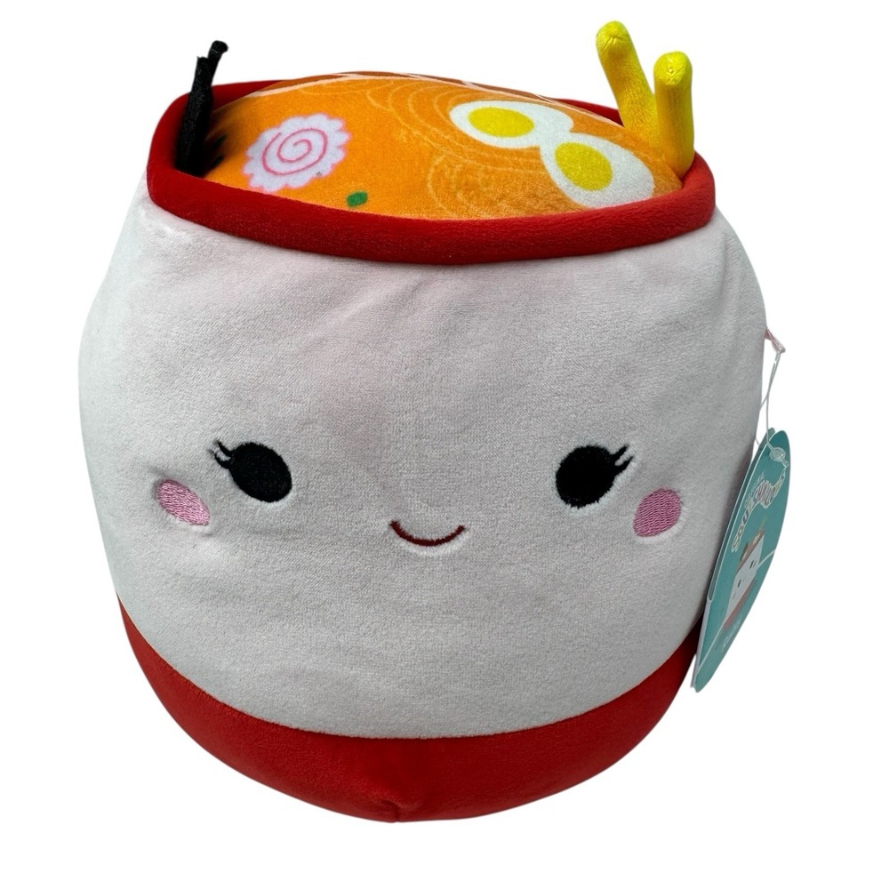 Squishmallows 8" Raisy the Ramen Soup Bowl Food Squad Plush‎